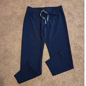 Figs livingston basic scrub pants navy blue straight leg XL t21003